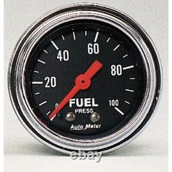 AutoMeter 2412 Traditional Chrome Mechanical Fuel Pressure Gauge