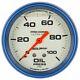 Autometer 2-5/8 Oil Pressure 0-100 Psi Mechanical Liquid Filled Ultra-nite