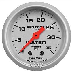 AutoMeter 4307 Ultra-Lite Mechanical Water Pressure Gauge