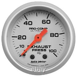 AutoMeter 4326 Ultra-Lite Mechanical Exhaust Pressure Gauge