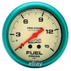 AutoMeter 4511 Ultra-Nite Mechanical Fuel Pressure Gauge
