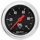 Autometer Gauge Oil Pressure Traditional 2-1/16in 100 Psi Mechanical Chrome