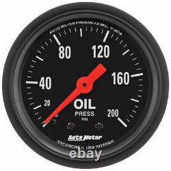 AutoMeter Oil Pressure Gauge Mechanical Z Series 52mm 0-200 PSI