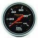 Auto Meter 2-5/8 Oil Pressure 0-100 Psi Mechanical Liquid Filled Pro-comp 5421