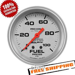 Auto Meter 4412 Ultra-Lite Mechanical Fuel Pressure Gauge, 2-5/8, 0-100 PSI