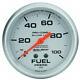 Auto Meter Fuel Pressure Gauge 4612 Ultra-lite 0 To 100 Psi 2-5/8 Mechanical