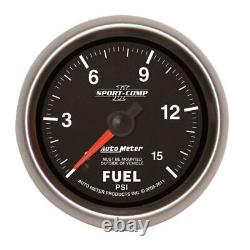 Auto Meter Fuel Pressure Gauge 7611 Sport-Comp II 0-100 psi 2-5/8 Mechanical