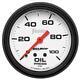 Auto Meter Oil Pressure Gauge 5821 Phantom 0-100 Psi 2-5/8 Mechanical