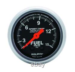 Autometer 3311 Sport Comp Mechanical Fuel Pressure Gauge