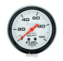 Autometer 5812 Phantom Fuel Pressure Gauge, 2-5/8, 100 PSI, Mechanical