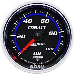 Autometer Cobalt 52mm 100 PSI Mechanical Oil Pressure Gauge