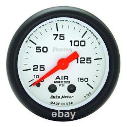 Autometer Phantom 52mm 0-150 PSI Mechanical Air Pressure Gauge