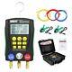 Digital Refrigeration Manifold Gauge Kit Hvac Vacuum Pressure Temperature Tester