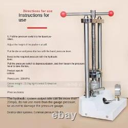 Hydraulic Press Oil Press Mechanic with Pressure Gauge Simple Box Mechanic