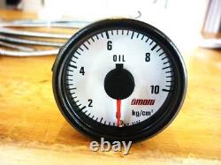 Near Mint Omori 45mm Mechanical Oil Pressure Gauge JAPAN