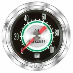 Stewart 360DP 2-1/16 Green Line Mechanical Oil Pressure Gauge