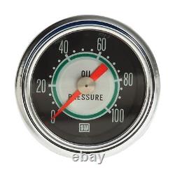 Stewart Warner 360DP Green Line 2-1/16 Oil Pressure Mechanical Gauge