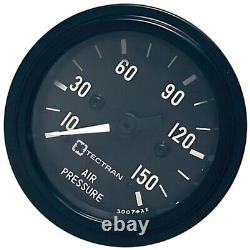 Tectran 49114 Air Pressure Gauge Chrome Bezel, 10 150 Psi, Mechanical