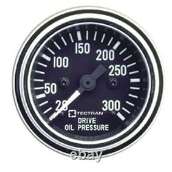 Tectran 95-2231 Engine Oil Pressure Gauge Chrome Bezel, 25 400 Psi, Mechanical